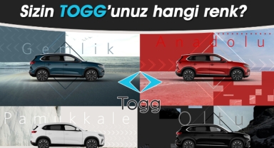 Rengarenk TOGG elektrikli otomobiller hayran bıraktı! Anadolu, Gemlik, Kula, Oltu, Pamukkale ve Kapadokya renkleri TOGG'da birleşti
