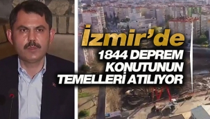 İzmir'de 1844 adet deprem konutu için temeller atılıyor