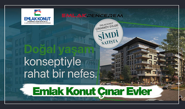 Emlak Konut Çınarköy Çekmeköy'de doğa içerisinde 1915 ev satışı başladı