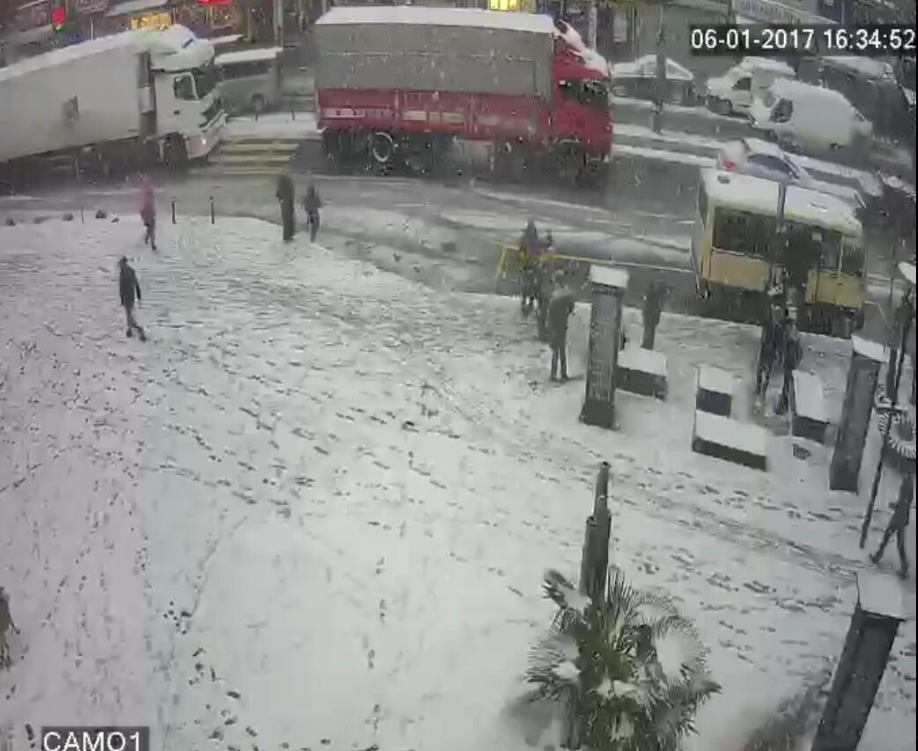 Arnavutköy,  Durusu ve Hadımköy'den kar başladı